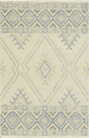 KAS Hudson Ivory and Taupe Southwest 2468